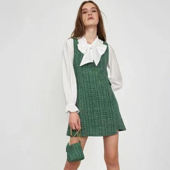 J.ING Aleksandra Spring Green Mini Dress - Picture 4 of 8